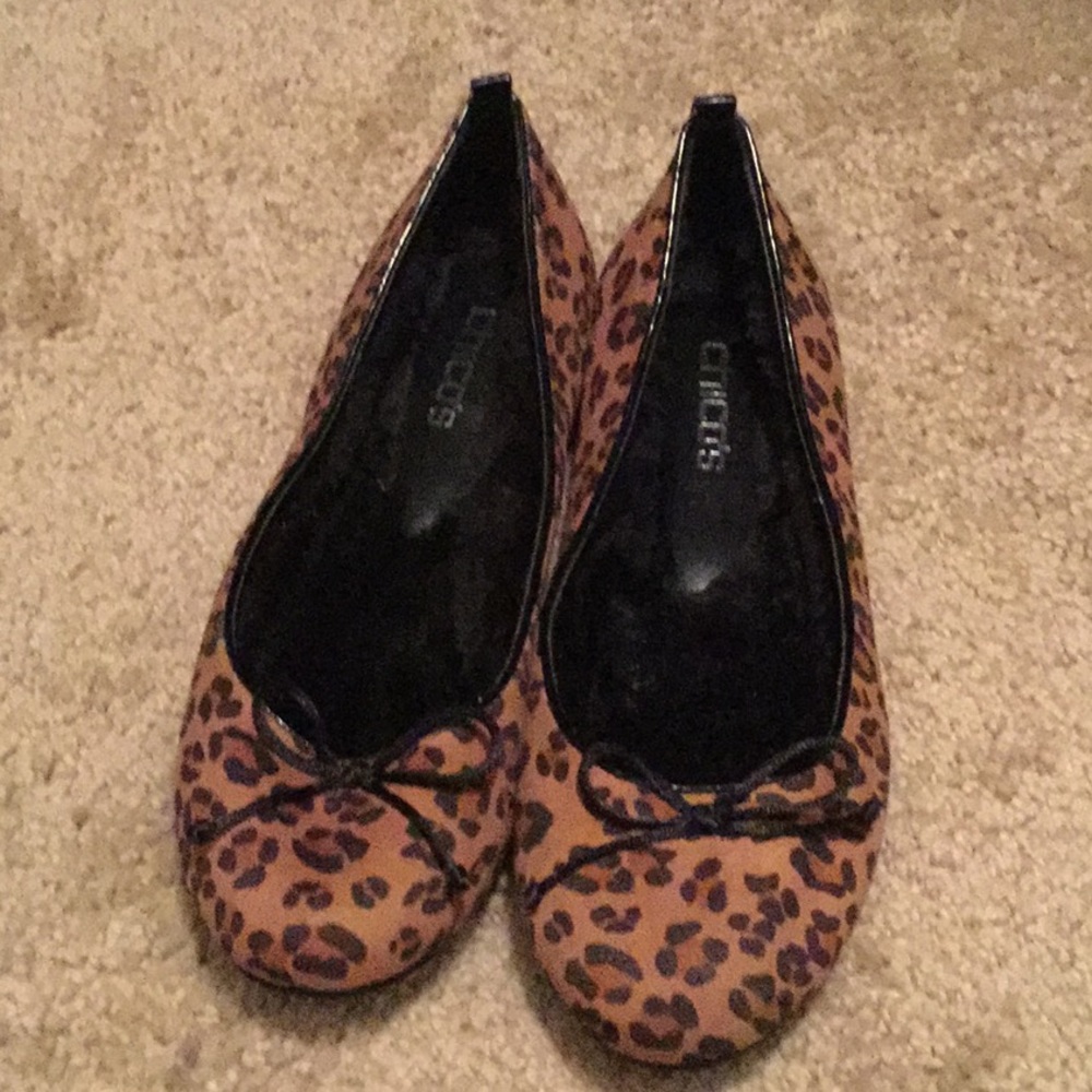 Chico’s ballet flats in leopard print